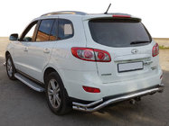 Hyundai Santa Fe 2 2006–2012 Zadní ochranný oblouk AK007-1 (nerez) fotografie 1