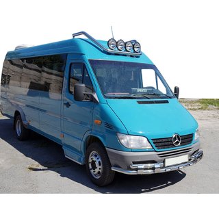 Přední ochranný rám ST015-2 (nerez) Mercedes Sprinter W901/902/903/904/905 1995–2006 fotografie 1