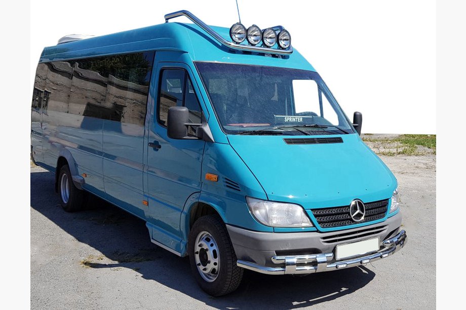Mercedes Sprinter W901/902/903/904/905 1995–2006 Přední ochranný rám ST015-2 (nerez) Image