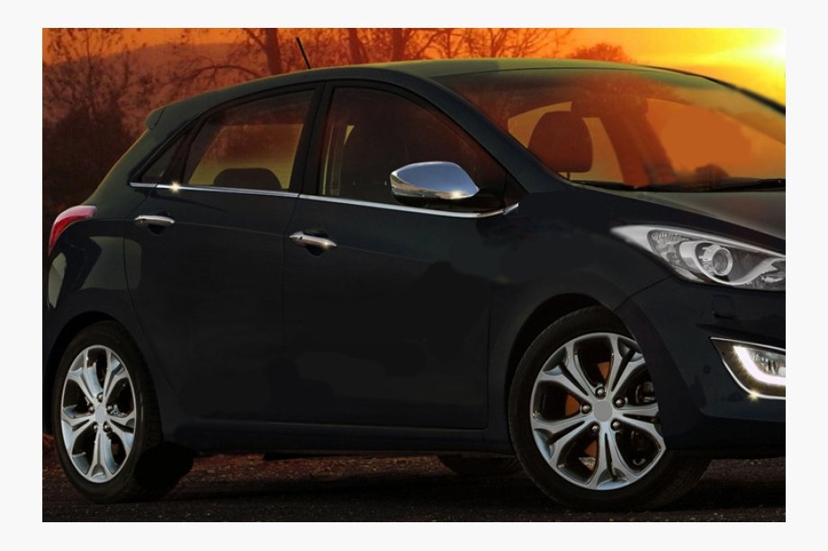 Hyundai I-30 2012–2017 Zlevněno! Lišta bočního okna (HB, nerez) Image