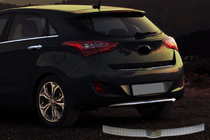 Hyundai I-30 2012–2017 Nerezová horní lišta zadního nárazníku (HB) fotografie 1