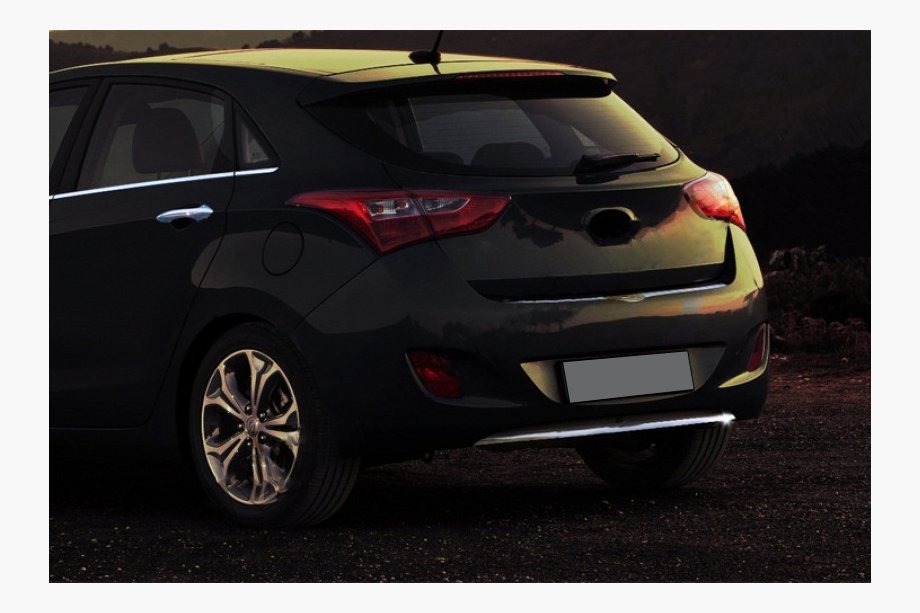 Hyundai I-30 2012–2017 Spodní lišta zadního nárazníku (HB, nerez) Image