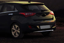 Hyundai I-30 2012–2017 Spodní lišta zadního nárazníku (HB, nerez) fotografie 1
