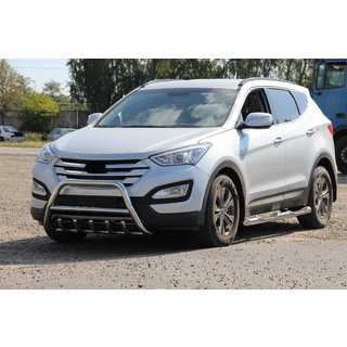 Přední nerezový ochranný rám WT003 Hyundai Santa Fe 3 2012–2018 fotografie 2