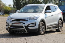 Hyundai Santa Fe 3 2012–2018 Přední nerezový ochranný rám WT003 fotografie 2