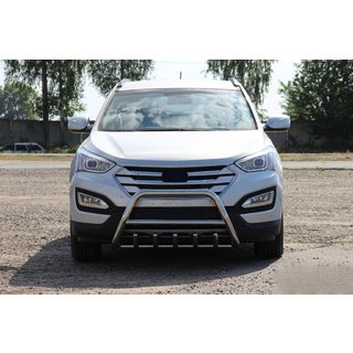 Přední nerezový ochranný rám WT003 Hyundai Santa Fe 3 2012–2018 fotografie 3