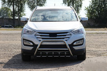 Hyundai Santa Fe 3 2012–2018 Přední nerezový ochranný rám WT003 fotografie 3
