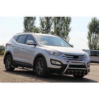 Přední nerezový ochranný rám WT003 Hyundai Santa Fe 3 2012–2018 fotografie 4