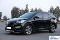 Hyundai Santa Fe 3 2012–2018 Přední ochranný rám ST014 (nerez) fotografie 3