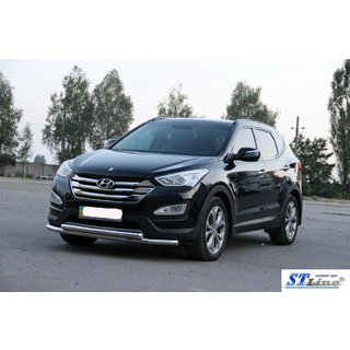 Přední ochranný rám ST014 (nerez) Hyundai Santa Fe 3 2012–2018 fotografie 4