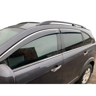 Okenní ofuky s chromovanou lištou (4 ks, Niken) Chevrolet Captiva 2006–2019 fotografie 1
