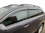 Chevrolet Captiva 2006–2019 Okenní deflektory s chromovanou lištou (4 ks, CSV029-AC) fotografie 1