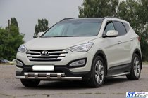 Hyundai Santa Fe 3 2012–2018 Přední ochranný rám ST015 (nerez) fotografie 2