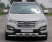 Hyundai Santa Fe 3 2012–2018 Přední ochranný rám ST015 (nerez) fotografie 1
