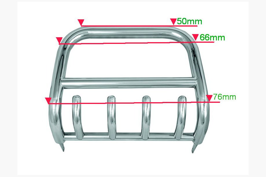 Nissan NP300 1999–2015 Přední nerezový ochranný rám (kengur) QT006 Image