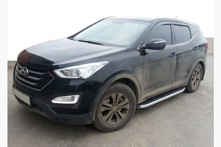 Hyundai Santa Fe 3 2012–2018 Boční nášlapy Fullmond (2 ks, hliník) Image