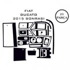 Fiat Ducato 2006–2025 Kryty palubní desky (2014+) Karbon fotografie 2