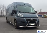 Fiat Ducato 2006–2025 Přední ochranný rám ST019 (nerez) fotografie 2