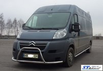Fiat Ducato 2006–2025 Přední ochranný rám ST019 (nerez) fotografie 3