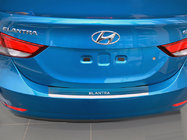 Hyundai Elantra (MD/UD) 2011–2015 Chromová lišta na zadní nárazník s ohybem Nataniko (2014-2015, nerez) fotografie 1