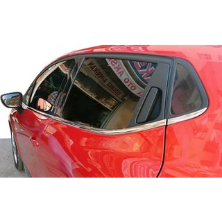Ozdobné lišty oken (HB, 8 ks, nerez) Renault Clio IV 2012–2019 fotografie 1