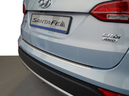 Hyundai Santa Fe 3 2012–2018 Nerezová lišta na zadní nárazník s ohybem Nataniko Santa Fe, 2012-2016 fotografie 1