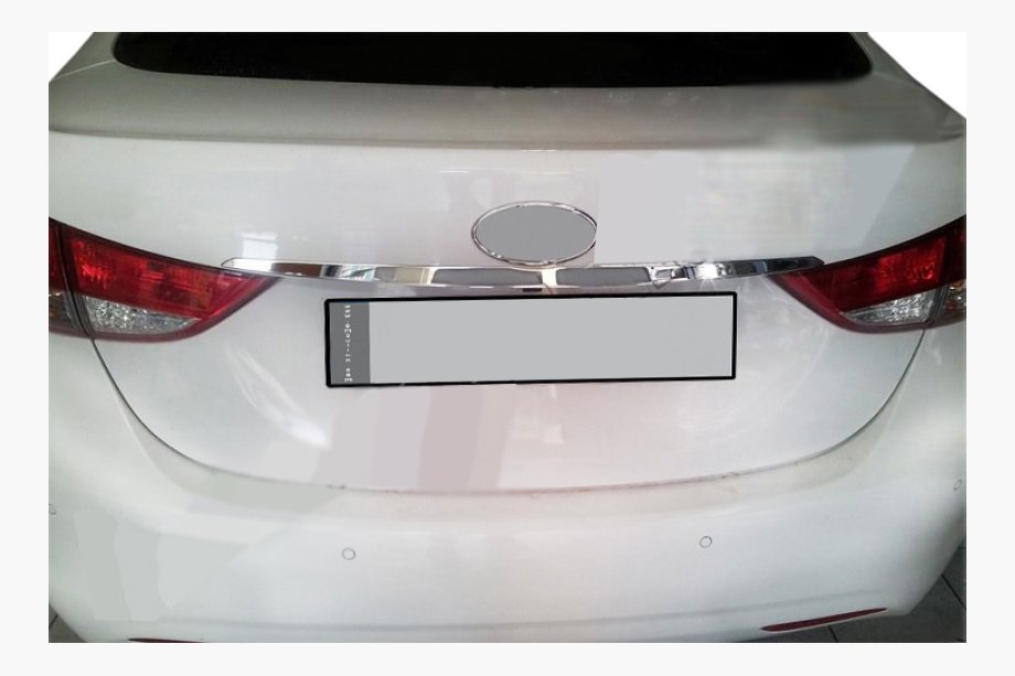 Hyundai Elantra (MD/UD) 2011–2015 Nerezová lišta nad SPZ Image