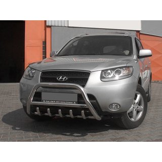 Přední ochranný rám (bull bar) WT003 (nerez) Hyundai Santa Fe 2 2006–2012 fotografie 3