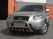 Hyundai Santa Fe 2 2006–2012 Přední ochranný rám (bull bar) WT003 (nerez) fotografie 3