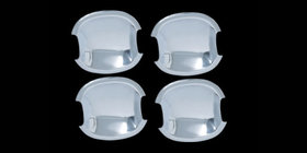 Hyundai Santa Fe 2 2006–2012 Misky pod kliky (4 ks, plast) fotografie 1