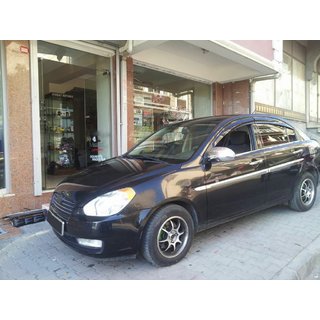 Vnější okenní lišty (4 ks, nerez) Hyundai Accent 2006–2010 fotografie 2