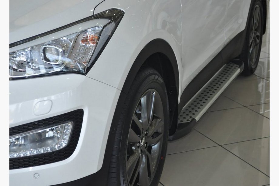 Hyundai Santa Fe 3 2012–2018 Boční nášlapy Allmond Grey (2 ks, hliník) Image