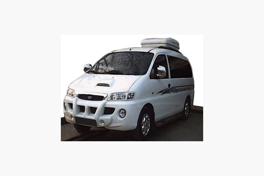 Hyundai H200, H1, Starex 1998–2007 Středový lip nárazníku s otvory pro mlhovky (k lakování) Image