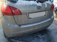 Kia Venga 2010–2019 Nerezová ochranná lišta na zadní nárazník s ohybem Natanika fotografie 1