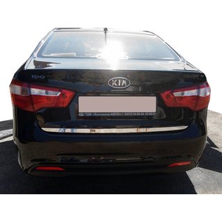 Nerezová lišta na hranu víka kufru Kia Rio 2012–2017 fotografie 1