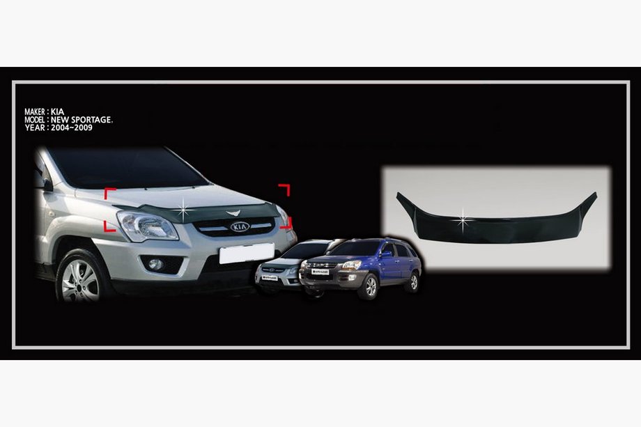 Kia Sportage 2004–2010 VÝPRODEJ! Deflektor kapoty (Korea) Image