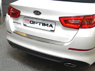 Kia Optima 2010–2016 Nerezová ochranná lišta zadního nárazníku s ohybem Nataniko (2014-2016) fotografie 1