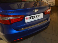 Kia Rio 2012–2017 Ochranná lišta na zadní nárazník Nataniko (nerez) fotografie 1