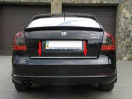 Skoda Octavia II A5 2010–2013 Nerezová lišta na hranu víka kufru Liftback fotografie 1