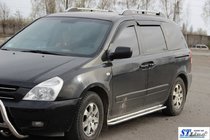 Kia Carnival 2002–2013 Boční nášlapy KB001 (nerez) fotografie 3