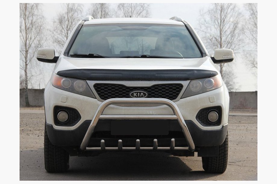 Kia Sorento II XM 2009–2014 Přední ochranný rám (bull bar) WT003 (nerez) Image