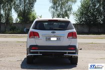 Kia Sorento II XM 2009–2014 Zadní ochranný rám AK003-2 (nerez) fotografie 6