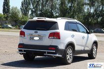 Kia Sorento II XM 2009–2014 Zadní ochranný rám AK003-2 (nerez) fotografie 7