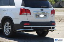 Kia Sorento II XM 2009–2014 Zadní ochranný rám AK003-2 (nerez) fotografie 9