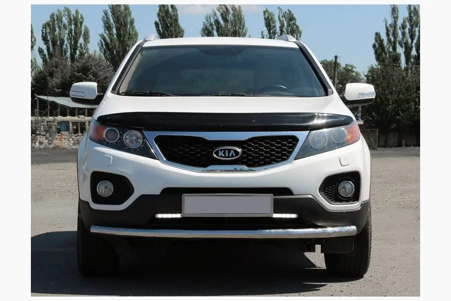 Kia Sorento II XM 2009–2014 Přední ochranný rám ST008 (2010-2013, nerez) Image