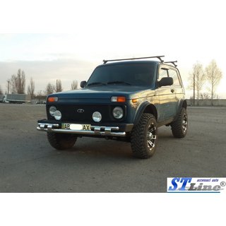 Přední ochranný rám ST015 (nerez) Lada Niva a Urban 1977– fotografie 2