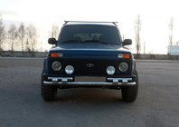Lada Niva a Urban 1977– Přední ochranný rám ST015 (nerez) fotografie 1