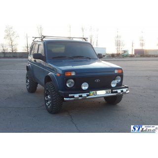 Přední ochranný rám ST015 (nerez) Lada Niva a Urban 1977– fotografie 3