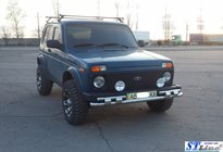Lada Niva a Urban 1977– Přední ochranný rám ST015 (nerez) fotografie 3