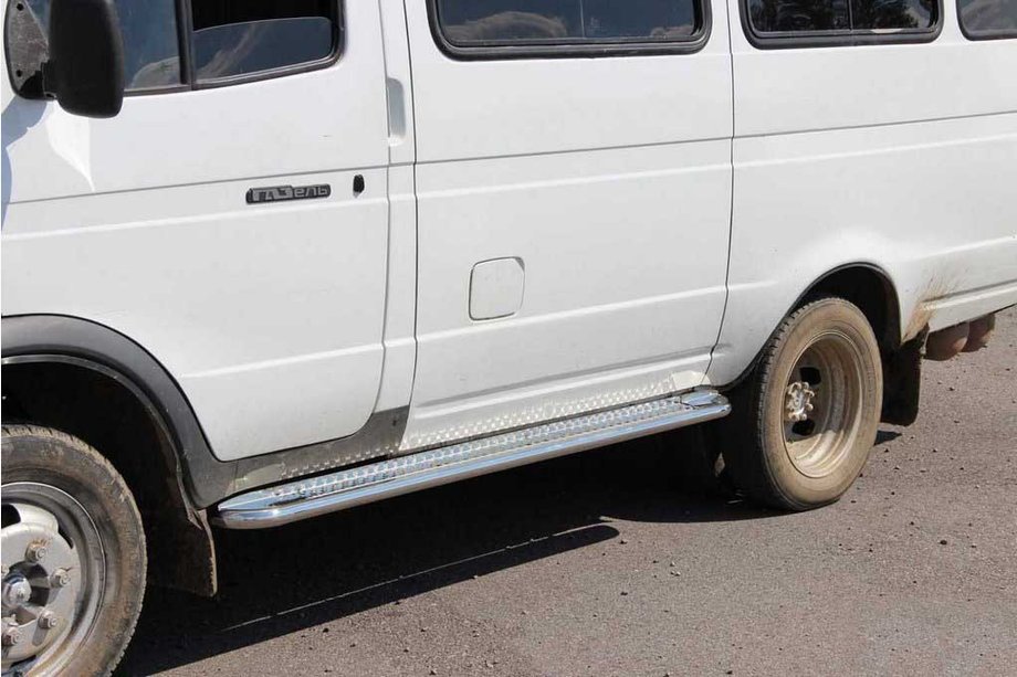 GAZ Gazelle, Sobol 1998– Boční nášlapy KB001 (nerez) Image